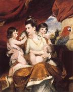 Sir Joshua Reynolds Lady Cockburn and Her Three eldest sons oil painting